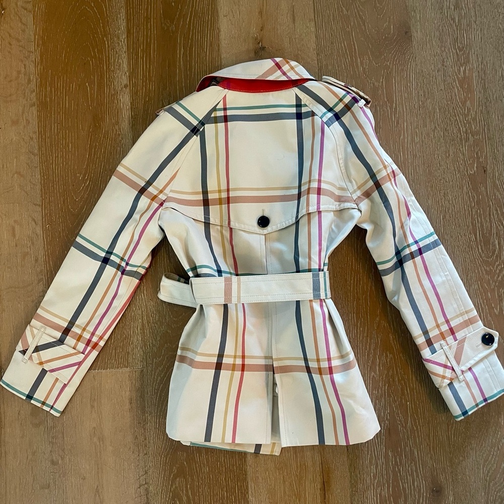 Tattersall Trench Coat Short